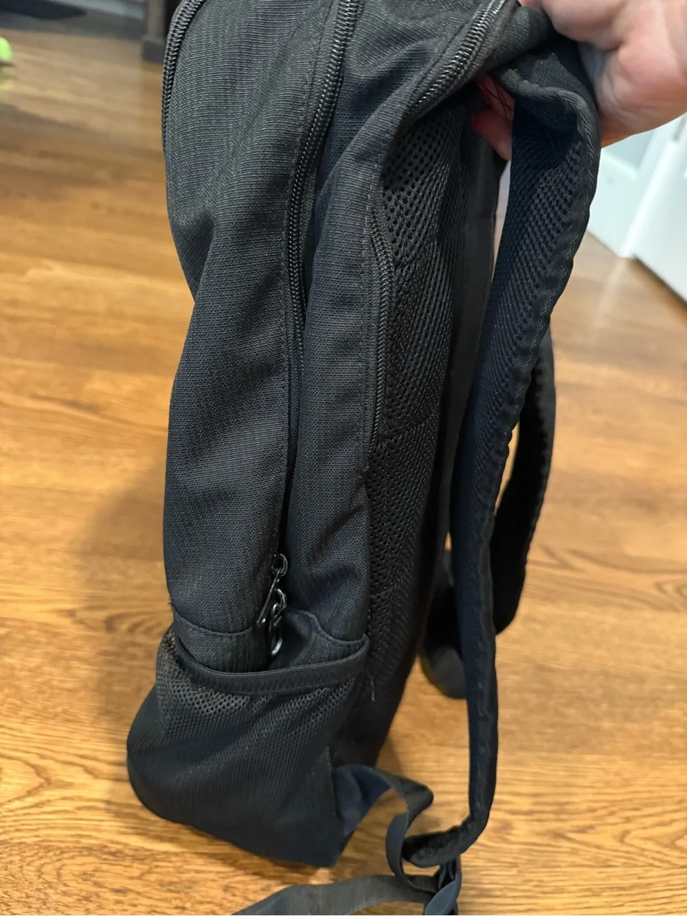 Nike Black Backpack with White Swoosh